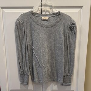 Nation LTD Gray Long Sleeve Top